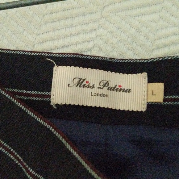 NWT Pinstripe A-line. Miss Patina Large - Picture 4 of 10